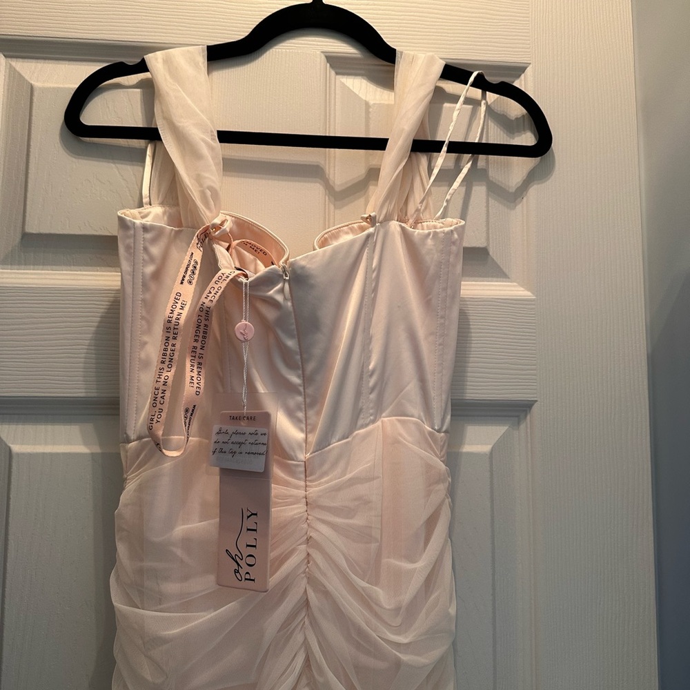 Oh Polly Off The Shoulder Ruched Corset Maxi Dress - Picture 6 of 10